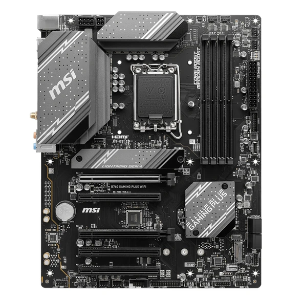 MSI B760 GAMING PLUS WIFI D5 M.2 HDMI DP LAN WİFİ ATX 1700P - Resim 2