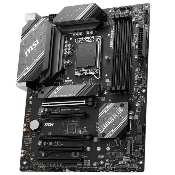 MSI B760 GAMING PLUS WIFI D5 M.2 HDMI DP LAN WİFİ ATX 1700P - Resim 4