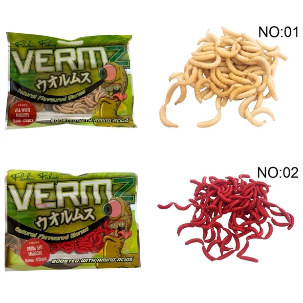 Fladen Vermz Maggots Leş Kurdu 1.5cm 120'li Paket