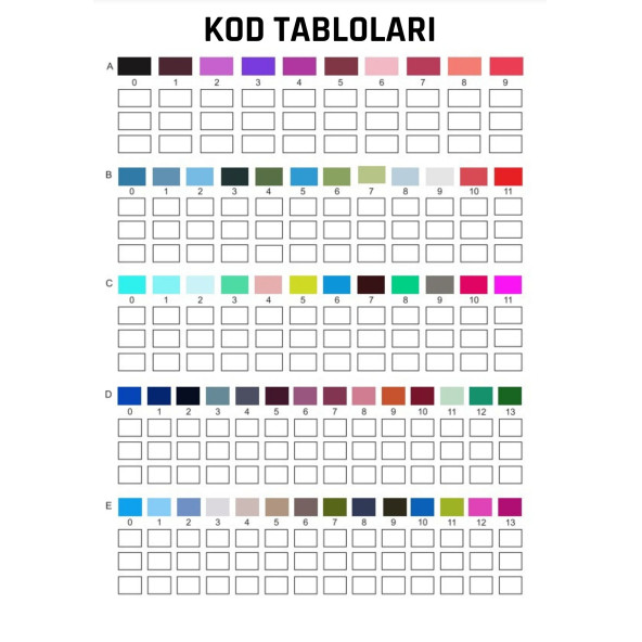 Sayılarla Boyama YAZ Tatil Tabloları (10 Farklı Süper TABLO) - 2