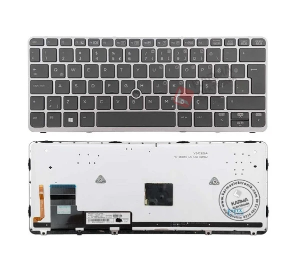 735502-141 Hp Notebook Klavyesi - Tuş Takımı / TR - Backlit
