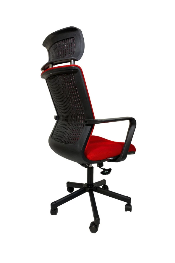 Gizmo Efor Fileli Şef Bilgisayar Ofis Çalışma Koltuğu Fk1401 Kırmızı