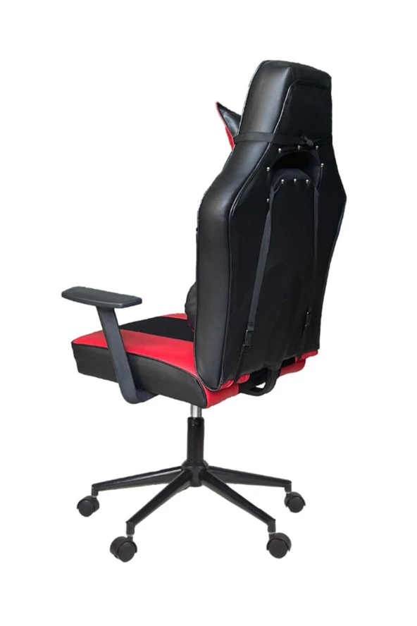 Rebelx Oyuncu Koltuğu Zero Krom Ayak Kırmızı Renk - Resim 2