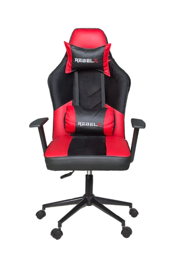 Rebelx Oyuncu Koltuğu Zero Krom Ayak Kırmızı Renk - Resim 3