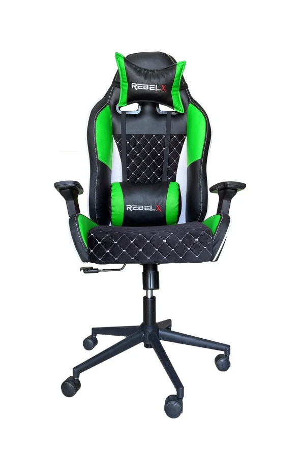 Rebelx Oyuncu Koltuğu Rombus Yeşil Renk - Resim 2