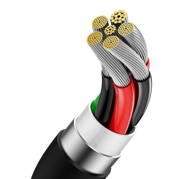 Baseus 1MT 6A 100W Mega Hızlı USB To Type C Şarj ve Data Kablosu, Akım Ve Isı Korumalı Type C Kablo - 5