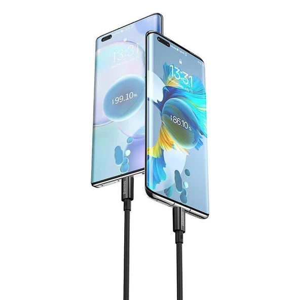 Baseus 1MT 6A 100W Mega Hızlı USB To Type C Şarj ve Data Kablosu, Akım Ve Isı Korumalı Type C Kablo - 3