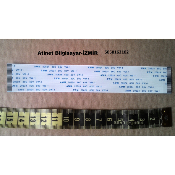 Awm 20624 80C 60V Vw-1 Flex Kablo 24Pin 1Mm Adım 15Cm 24-1-15A