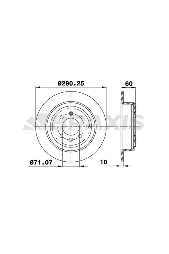 PEUGEOT 406 - Arka Fren Diski Takım - (1995-2005) - Resim 2
