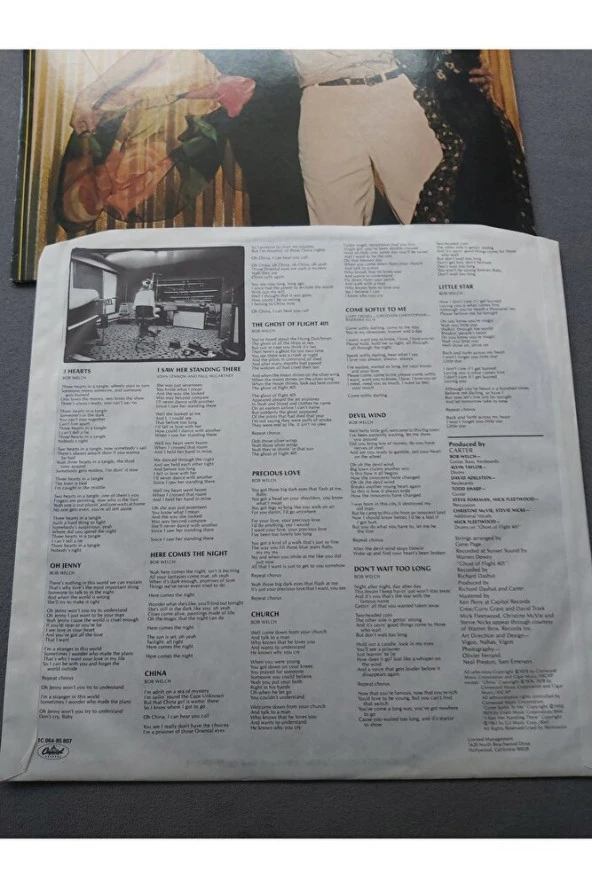 1979 Bob Welch – Three Hearts - vinyl - plak - 5