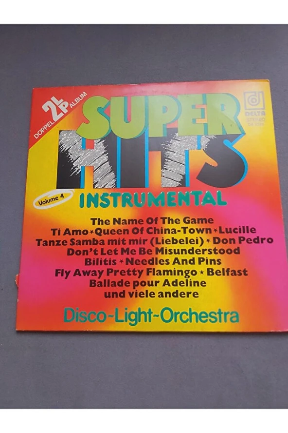 Disco Light Orchestra – Super Hits Instrumental Volume 4 - vinyl plak