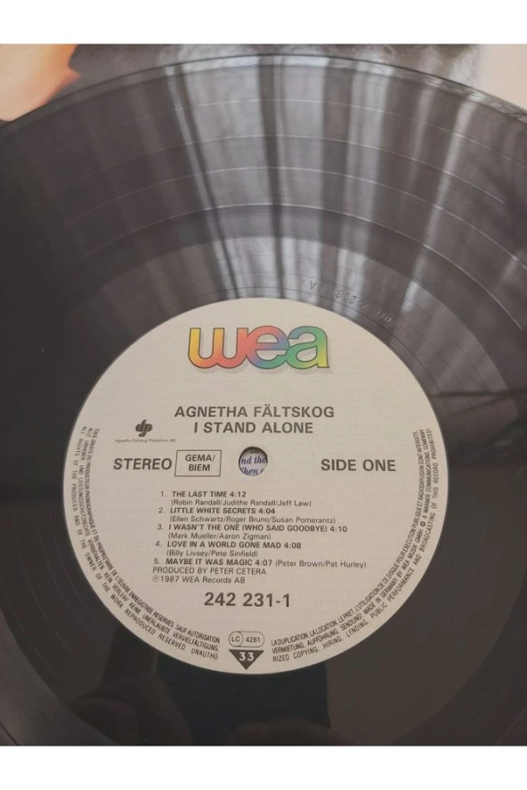 1987 Agnetha Faltskog – I Stand Alone - 3