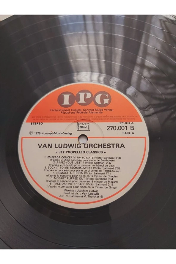 1978 Van Ludwig Orchestra - Jet Propelled Classiscs - vinyl - 33 lük plak - 4