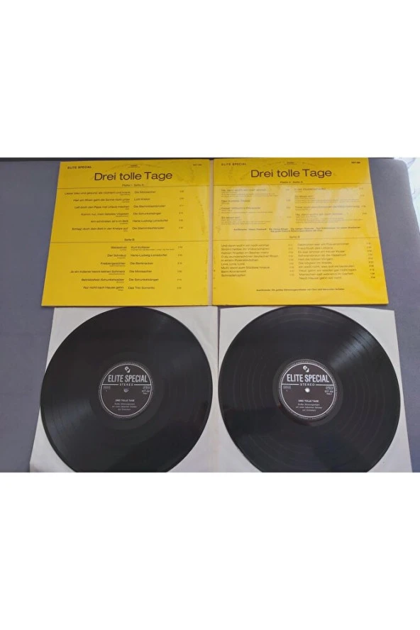 2 LP Vinyl - Drei tolle Tage - Karneval - Moosacher Krekel Humoria Kotterer Elite Special EDT 506 LP - 2