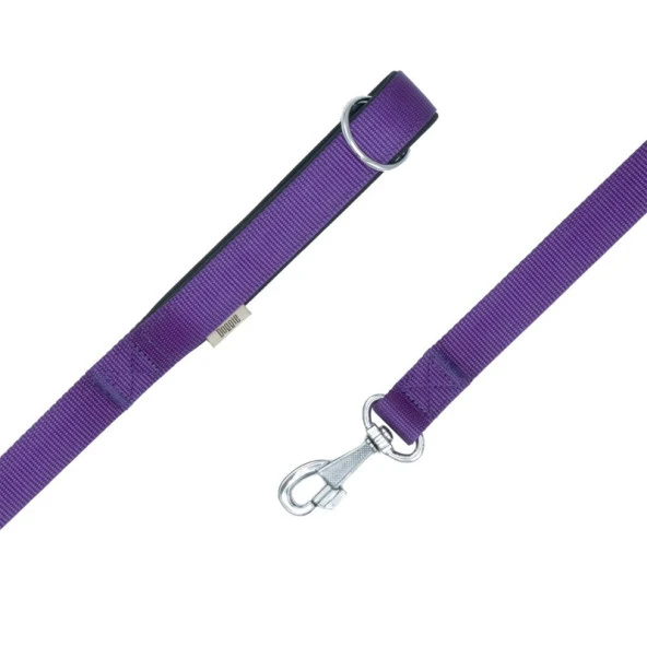 Doggie Konfor Dokuma Gezdirme Tasması Mor 2x140 Cm
