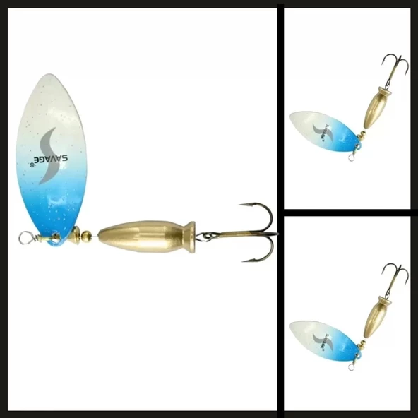 Uyguna-Yakala Alt Beyaz/üst Mavi No:2/16 Gr Long Döner Kaşık-KAŞ.093 - Resim 2