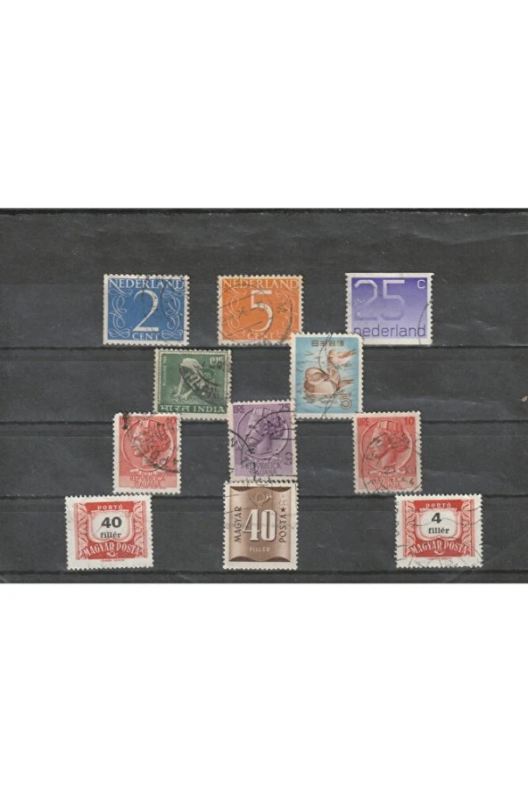 Eski yabancı posta pulları 11 adet (Kartonet gönderilmiycektir.)