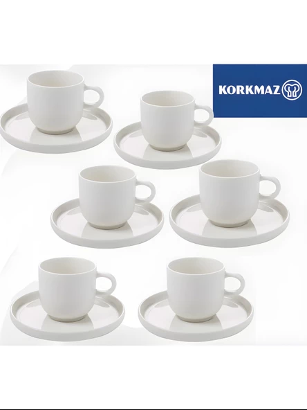 Korkmaz Lidya Collection 12 Parça 6 Kişilik Kahve Fincan Takımı