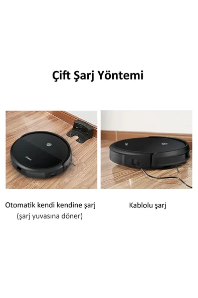 +360 Botslab C50 Vacuum Mop Kumandalı Akıllı Robot Süpürge - 7