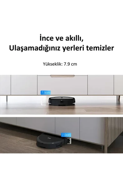 +360 Botslab C50 Vacuum Mop Kumandalı Akıllı Robot Süpürge - 4