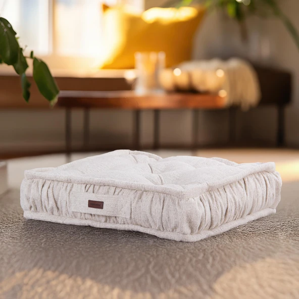 Minder Asia Kare Kapitoneli Buklet  Beyaz 60x60