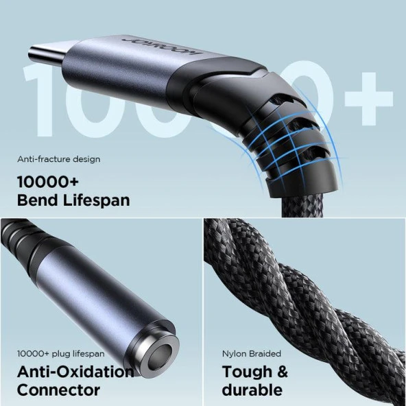 Joyroom Arama Destekli Ses Adaptörü Type-C - 3.5 mm - 6