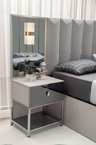 HAZAL MDF BAZALI YATAK ODASI TAKIMI - Resim 7