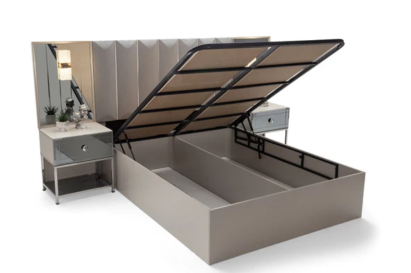 HAZAL MDF BAZALI YATAK ODASI TAKIMI - Resim 3