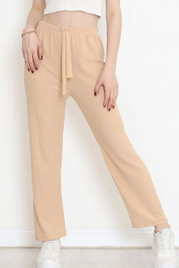 Keten Pantolon Kahve - 2