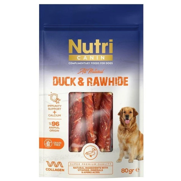 Nutri Canin Ördek Etli Sargılı Kemik 80 gr