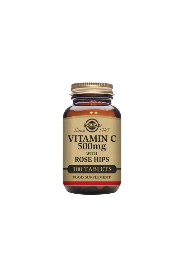 Solgar Vitamin C with Rose Hips 500 mg 100 Tablet