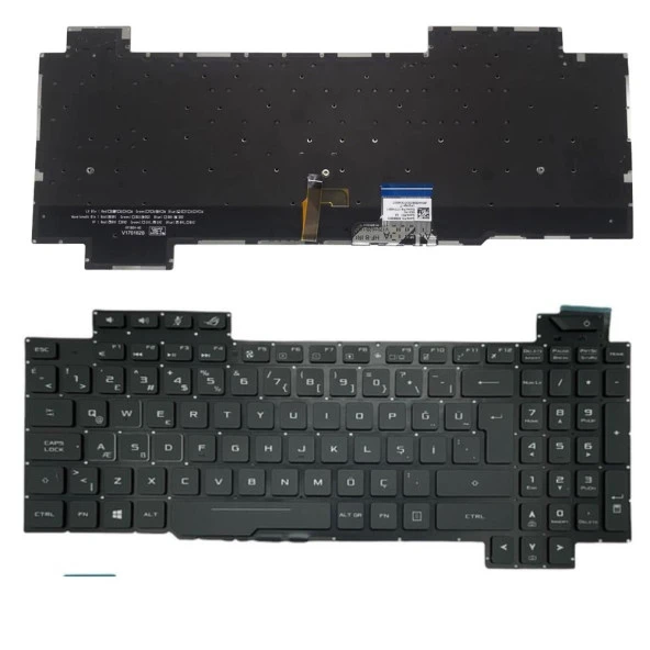 Asus V170146BK1 Klavye Tuş Takımı Siyah TR Işıklı