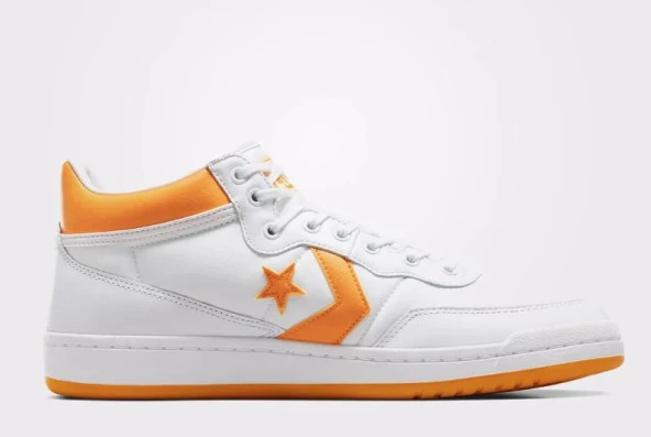 Converse Fastbreak Pro Mid Erkek Beyaz/Sarı Sneaker Günlük Spor Ayakkabı
