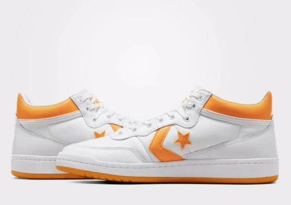 Converse Fastbreak Pro Mid Erkek Beyaz/Sarı Sneaker Günlük Spor Ayakkabı - 5