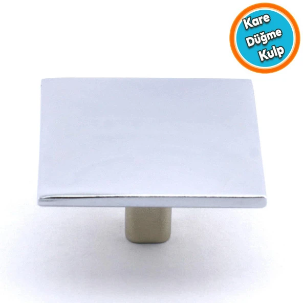Mobilya Prizma Kulp Mutfak Dolabı Çekmece Dolap Kulpları Kapak Kulpu Kulbu Metal Krom Tek Vidalı ürün görseli