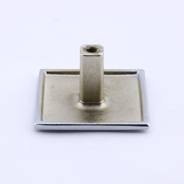 Mobilya Prizma Kulp Mutfak Dolabı Çekmece Dolap Kulpları Kapak Kulpu Kulbu Metal Krom Tek Vidalı - Resim 4