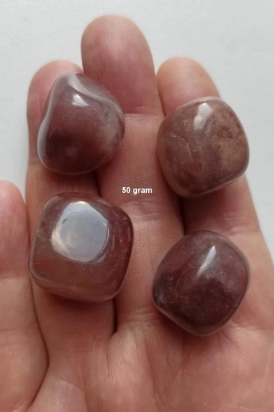 50 Gram Çilek Kuvars Tamburlu Parçalar 665