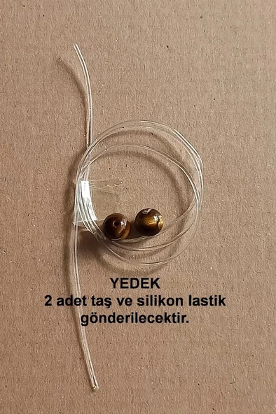 8 mm Doğal Kaplangözü Bileklik 668-2 - 5