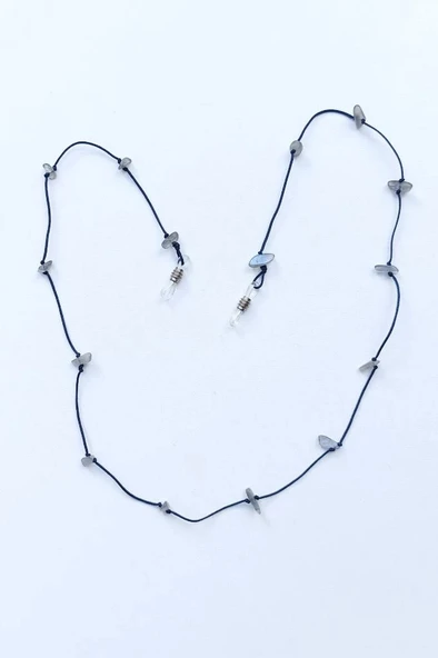 Doğal Labradorit Taşlı Gözlük İpi 129-1 - 3