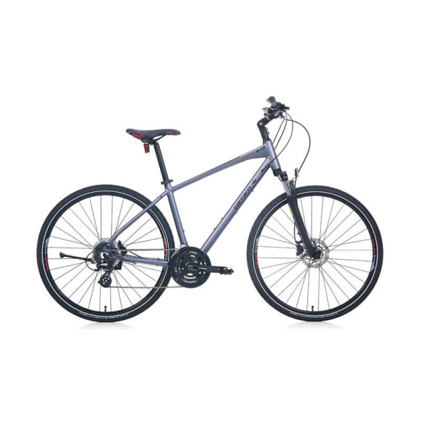Carraro Sportive 225 28 jant Şehir & Tur Bisikleti (Mat Antrasit Siyah Kırmızı) 51 Kadro