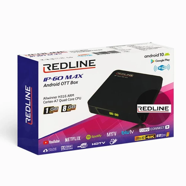 Redline IP-60 Max Android 10 TV Box Media Player