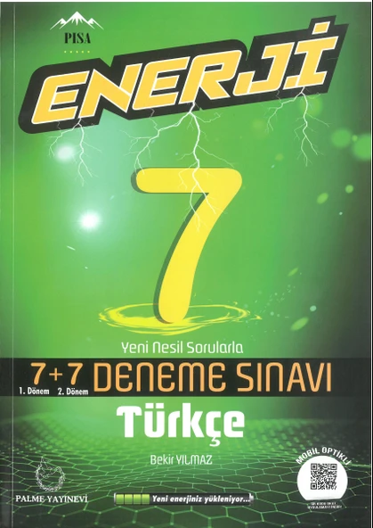 Palme 7. Sınıf Türkçe Enerji 7 + 7 Deneme