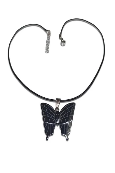 Kelebek Figürü Hematit Kolye 127-5 - 3