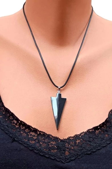 Ok Ucu Hematit Kolye 127-4