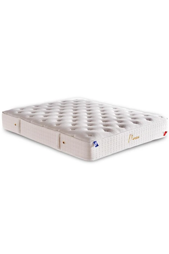 Niron Monaco Lüks Yatak 90x200 cm Tek Kişilik Paket Yaylı Pamuklu Örme Kumaş Kral Dairesi Yatağı