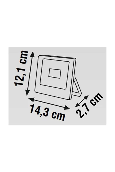 K2 20W 3000K Günışığı Işık Viyana Smd Led Projektör KLF611 - 3
