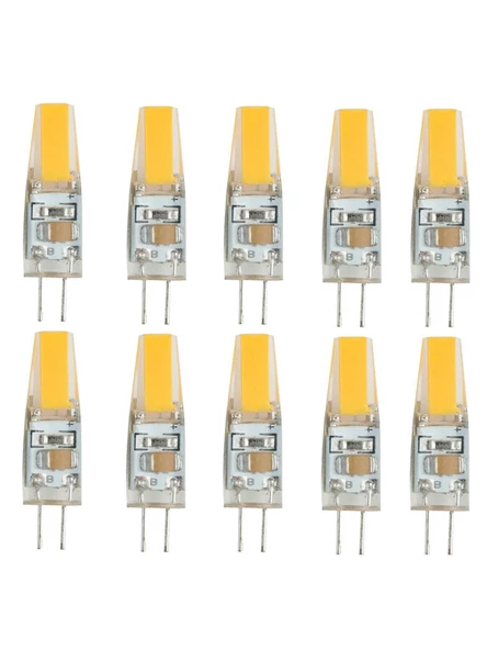 10 Adet 2,5W 220V G4 Duy Led Kapsül Ampul 6500K Beyaz Işık KES008