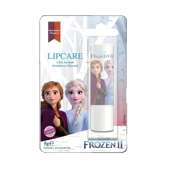 Disney Frozen II Dudak Koruyucu Lip Care Çilek Beyaz