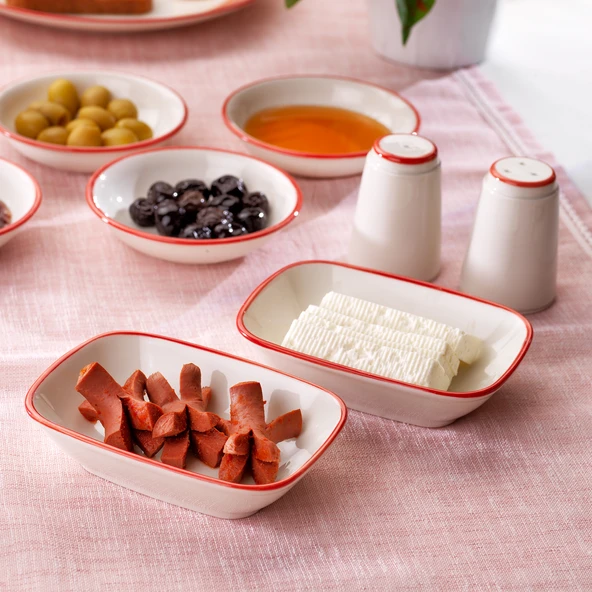 Schafer Vivian Kahvaltı Takımı 32 Parça-Kırmızı - 9