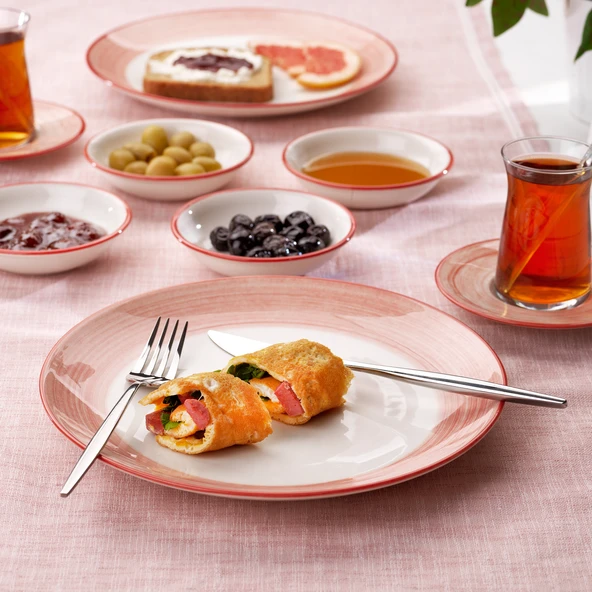 Schafer Vivian Kahvaltı Takımı 32 Parça-Kırmızı - 7